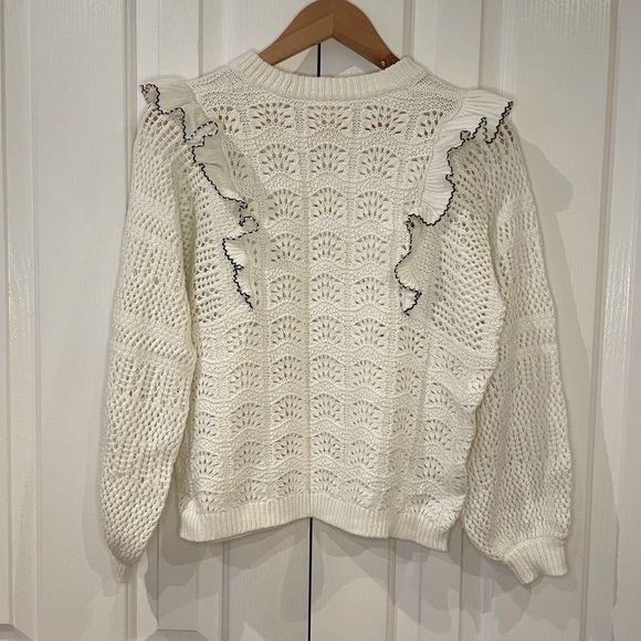 Sézane Jodie Ruffle Jumper, Size M - Picture 7 of 7